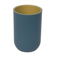 thumbnail image 1 of 1 pieza (verde y amarillo, aproximadamente 10,7*7 cm) Vaso de baño, soporte para cepillo de dientes, plástico irrompible PP+TPR, 1 of 4