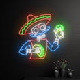 thumbnail image 2 of Handmadetneonsign Mexican Skull Tacos Tequila Neon Light, Mexico Skeleton Tequila Taco Led Sign, 2 of 5