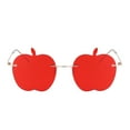thumbnail image 3 of 1Pc Apple-shape Sunglasses Funny Party Frameless Sunglasses Photography Prop Red, 3 of 8