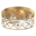 thumbnail image 5 of Aiwen Modern 2-Light Gold Farmhouse Round Flush Mount Ceiling Light Fixture for Bedroom, 5 of 10