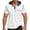 White, variant on Casual Hooded Short Sleeve T Shirt with Front Pocket for Everyday Wear - Lightweight Pullover Top for Men Streetwear