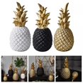 thumbnail image 4 of Girlsshop Artificial Pineapple Shape Resin Ornament Nordic Style Living Room Decoration,white, 4 of 7