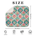 thumbnail image 4 of Pioneer Flower Floral Print Pattern Kitchen Dish Drying Mat 1 Pack, Ultra Absorbent Microfiber Drainer Mat, 16"x18", 4 of 6