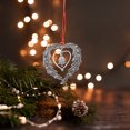 thumbnail image 5 of Hearted Christmas Ornament Metal Santa Christmas Hanging Decoration Indoor Outdoor Christmas Tree Decoration, 5 of 9