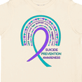thumbnail image 4 of Inktastic Suicide Prevention Awareness Rainbow Ribbon with Hearts Boys or Girls Toddler T-Shirt, 4 of 5