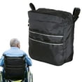 thumbnail image 5 of FEBUD Wheelchair Backpack Wheelchair Back Bag with Reflective Strips Portable Organizer for Adults Hospital Scooter Daily Shopping Rehabilitation Seniors Outdoor Airplane sincere, 5 of 9