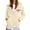 Beige, variant on Bibifish Womens Graphic Fleece-Lined Hoodies "Brooklyn New York" Full Zip Hoodies Side Pockets Relaxed Fit Casual Daily Outerwear For Ladies