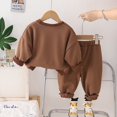 thumbnail image 5 of LNMQLPDBS Infant Boy Christmas Outfit Kids Romper Baby Girl Onesies 3-6 Months Long Sleeve Onesies Boy 18 Mos Girl Clothes 8 Year Old Boy Clothes, Coffee 12-18 Months, 5 of 9