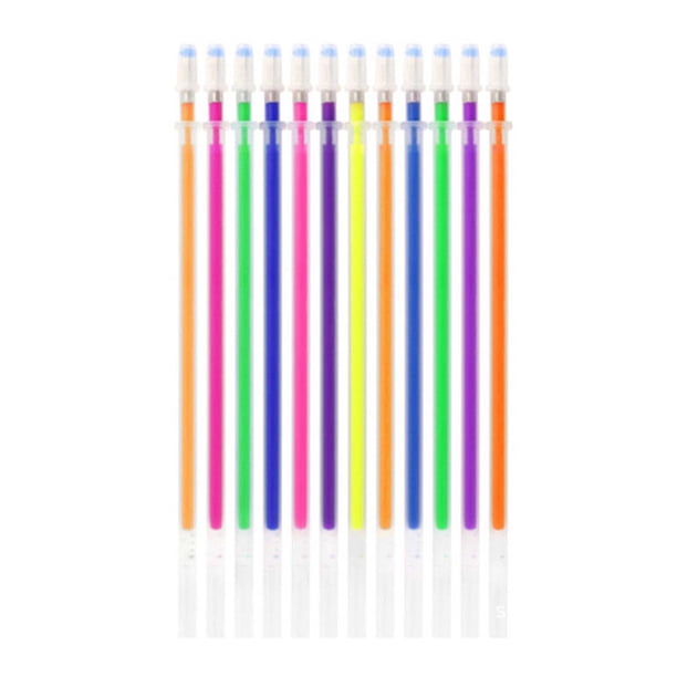 Pisexur Batería de cocina Juego de recambio de núcleo de bolígrafo de color para escribir y dibujar (12 unidades, 0,5 ml) para la cocina del hogar