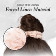 thumbnail image 4 of Kitsch Satin Brunch Scrunchie, Softer than Silk Scrunchies for Women, Jumbo Satin Hair Tie for Thick Thin Hair, Frayed Blush, 4 of 4
