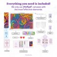 thumbnail image 3 of DIAMOND ART CLUB Rainbow Roses Diamond Painting Kit, 3 of 4