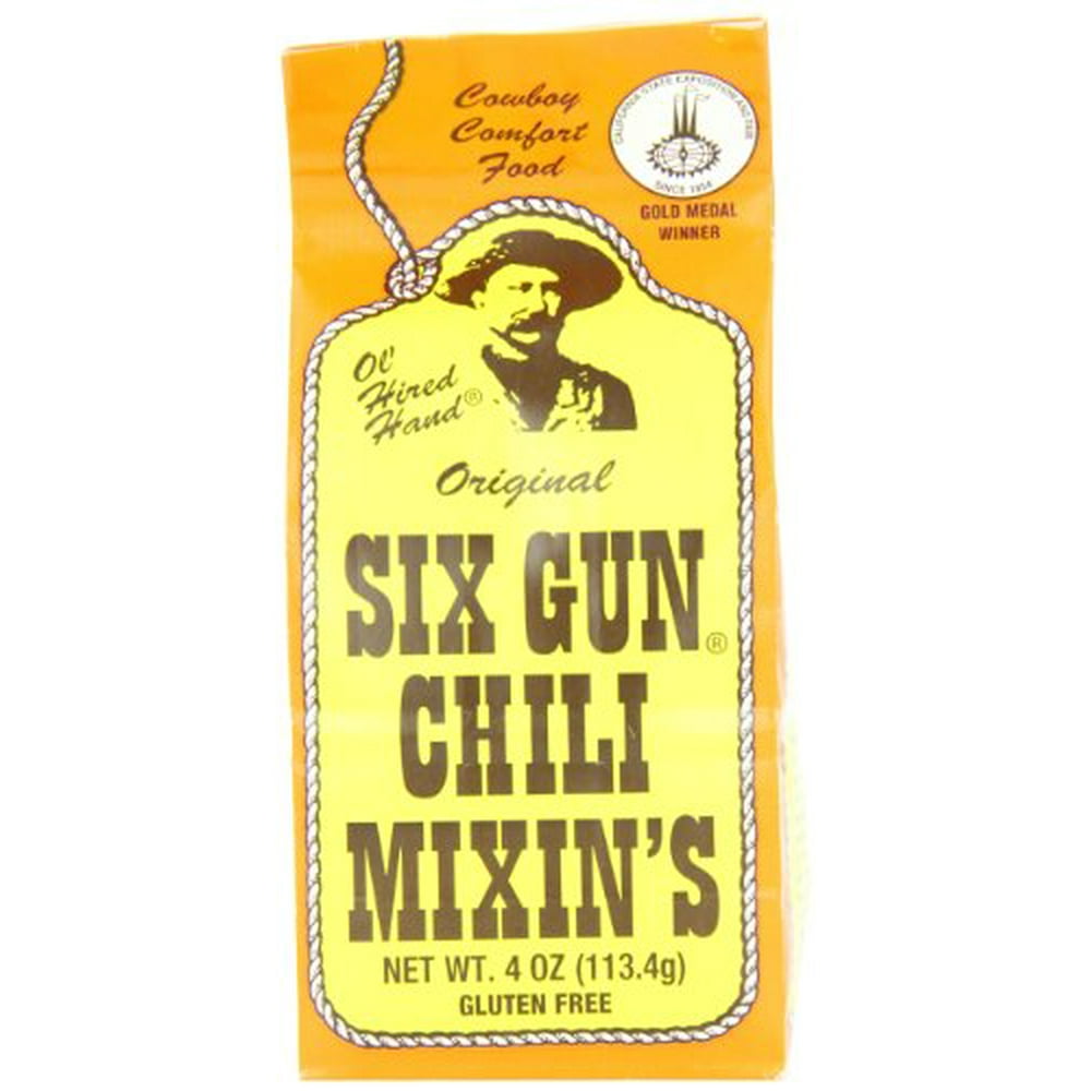 Ole Hired Hand Gluten Free Six Gun Chili Mix, Chili Mixin's, 4 Oz