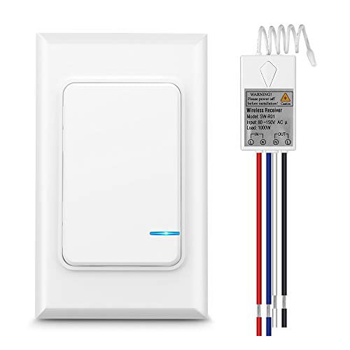 Details about   Smart Wireless Light Switch Kit Wall Remote Control On/Off No Wiring for Lamps 