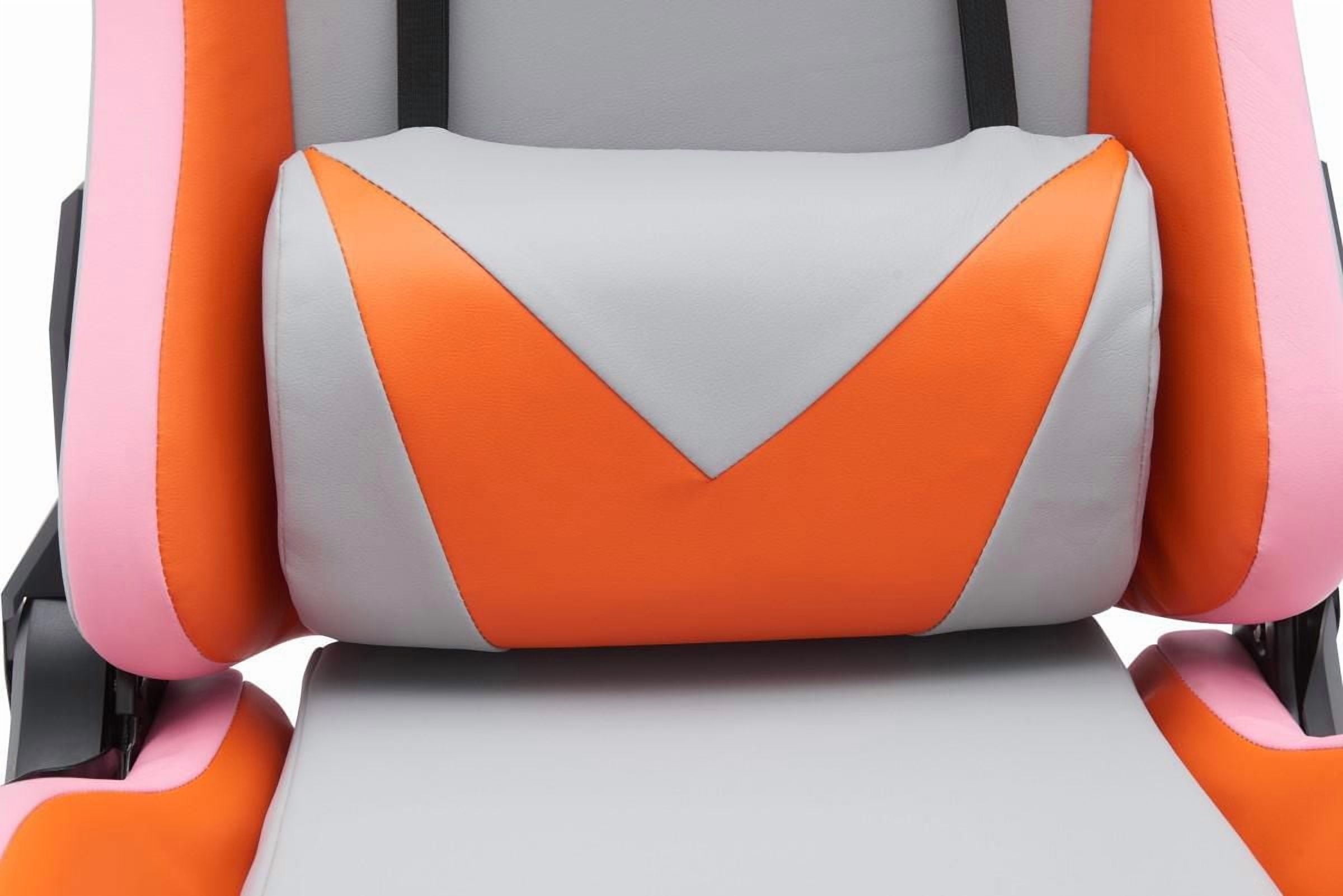 Zoya Gaming Chair, Grey/Orange