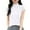 White-02, variant on Mittory Women's Mock Neck Sweater Casual Cap Sleeve Ribbed Knit Pullover Tops Summer Shirts Fall Clothes