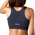 thumbnail image 6 of heart&core Shirl Bra, Post-Surgery, Racerback Zip Bra, Black, Medium, 1 Ct, 6 of 11
