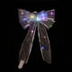 thumbnail image 3 of Navidad transparente brillante arco árbol de Navidad decoración adorno de Navidad con lazo de cinta de luz, plata MFZFUKR CPB-SSW263-4, 3 of 5