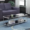 thumbnail image 2 of Convenience Concepts Table Basse Royal Crest en Verre Chromé et Noir, 2 of 6