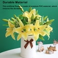 thumbnail image 4 of Billuyoard 5X Flor Artificial Planta Falsa Decoración de Boda Calcomanía para el Hogar Tamaño Compacto Festival Accesorios Jardín Oficina Decoración Amarillo, 4 of 6