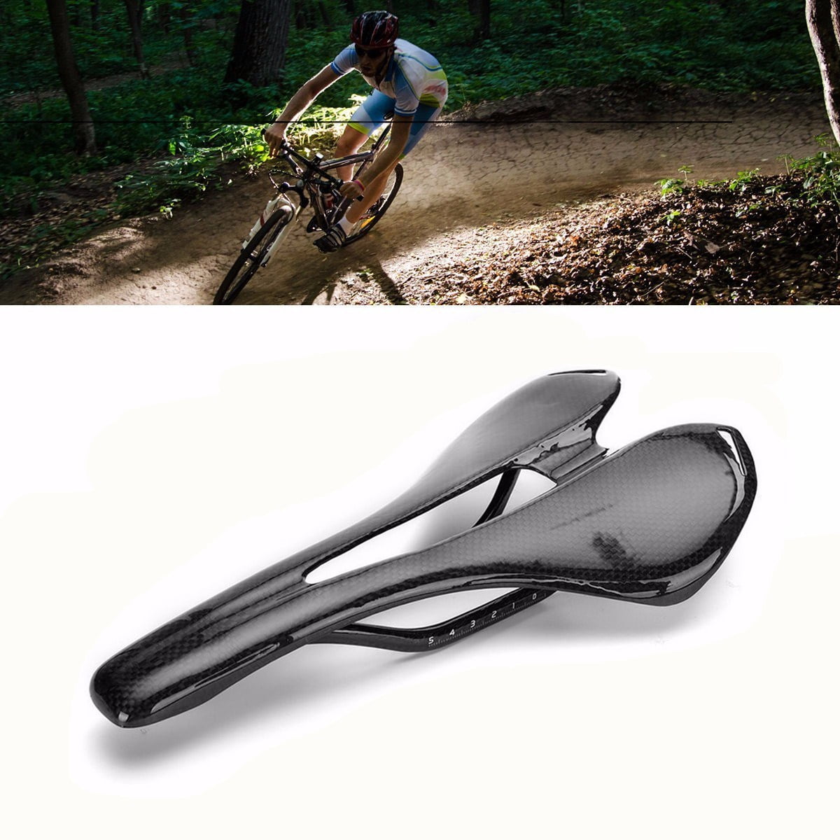 MTB Road Bike Saddle Mountain Bicycle Cycling Seat Cushion Pad Carbon Fiber