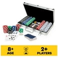 thumbnail image 3 of 300-Piece Poker Set with Aluminum Carrying Case & Professional Weight Chips Plus 5 Poker Dice, 3 of 9