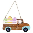thumbnail image 1 of Bienvenido Conejito de Pascua colgante cartel de madera para el hogar interior al aire libre suministros de decoración de Pascua, 1 of 8