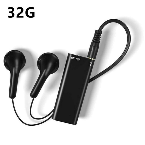 New, 8/16/32GB Voice Recorder Portable Audio Recorder USB Charge MP3 Player Mini Tape Recorder for Lectures, Interviews,Meetings