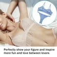 thumbnail image 3 of 2Pcs Lace Hot Underwear Set Bra Underpant Gift for Women, 3 of 7