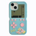 thumbnail image 1 of For iPhone 15 Silicone Case Cute Retro Gaming Console Design Shockproof Phone Back Cover, 1 of 5