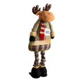 thumbnail image 4 of Muñeco de Alce Navideño Adorno Navideño Patas Elásticas Figura de Peluche para Chimenea Strade Fareast Limited, 4 of 8