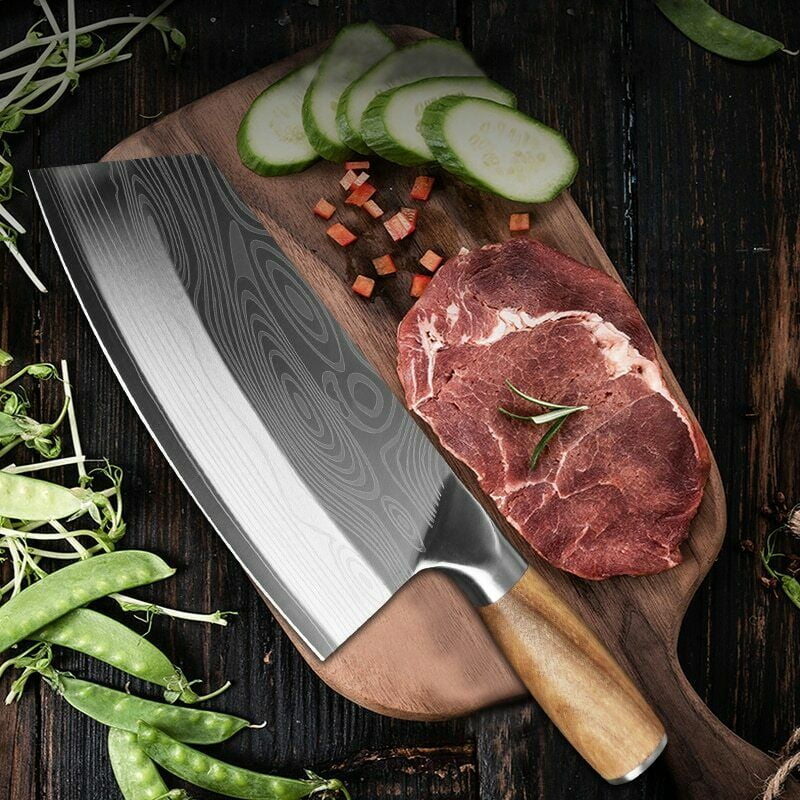 Knife, Handmade Forged Stainless Steel Kitchen Knives, Chinese Knife, Meat  Cleaver Knife, Vegetable Knife, Multi-functional Chef's Knife With  Ergonomic Handle, Kitchen Stuff, Kitchen Gadgets - Temu