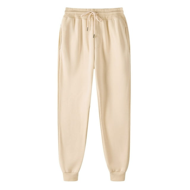 cllios Men's Athletic Running Joggers Workout Gym Pants Fleece Jogging Pants Track Cuff Sweatpants Drawstring Pants with Pockets