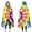 Tie Dye Rainbow, variant on Wearable Blanket,Colorful Tie Dye Wave Pattern Hooded Wearable Flannel Blanket for Adults & Teens,Winter Poncho Shawl Wrap Cape Cozy Anti-Pill,60"x80"