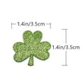 thumbnail image 2 of PBPBOX 50Pcs Clover Shape Beautiful DIY Accessories Assorted Color Shiny Cloth Patches for Crafts, 2 of 5