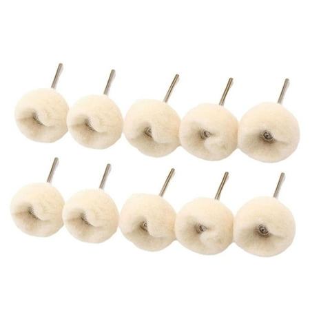 

5/10pcs 3mm Shank Wool Finishing Ball Wheels Buffing Polishing Rotary Tool