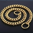 thumbnail image 4 of Gold Chain Dog Collar Pet Slip for American Pitbull French Bulldog Large Dogs, 4 of 7