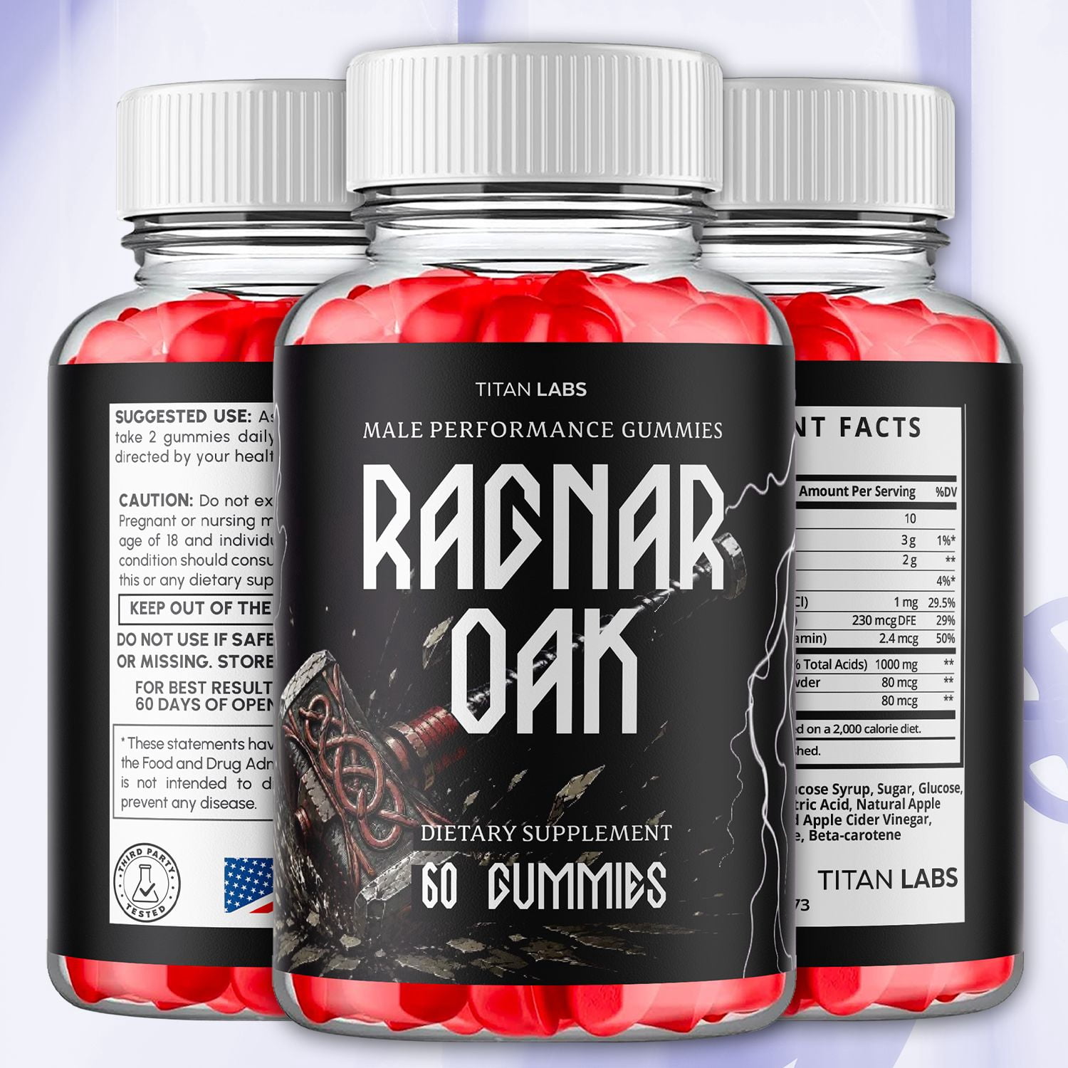 Ragnar Oak ACV Gummies Advanced Formula Vitamin Supplement RagnarOak 180 Gummies