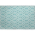 thumbnail image 2 of Addison Rugs Mayfield Washable Transitional Geometric Teal Rectangle Rug, 1'8" x 2'6", 2 of 5