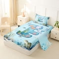 thumbnail image 2 of Erosebridal Initial Alphabet E Twin Sheet Sets,Ocean Animal Axolotl Bedding For Kids Boys 3 Pieces, 2 of 6