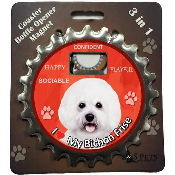 I Love my Bichon Frise Magnetic Bottle Opener