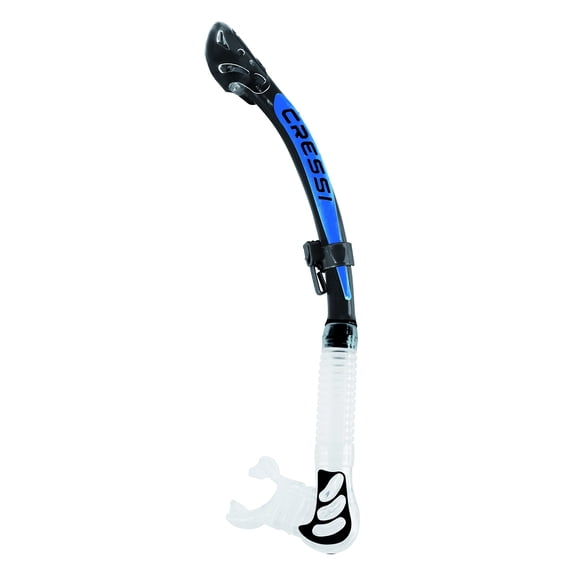 Cressi Alpha Ultra Dry Snorkel, Black/Blue
