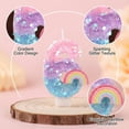 thumbnail image 4 of Pink Number Candle with Rainbow Decoration, Colorful Cartoon Birthday Cake Topper, Creative Party Supplies for Celebration, Anniversary Ornament, Number 6, 4 of 6
