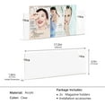 thumbnail image 2 of JOTNGDJBN 2 Pack Acrylic Magazine Holder,Clear Wall Mounted Magazine Rack Floating Bookshelf for Office,Living Room, Waiting Room Vinyl Record,Book Display Rack,(Clear,17 Inch), 2 of 6