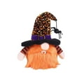 thumbnail image 2 of Decoración de Halloween, decoraciones de gnomos de Halloween, decoración de gnomos de Halloween con luces que cambian de color con sombrero de bruja, muñecos elfos escandinavos, decoración de mesa de, 2 of 6