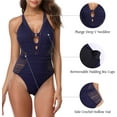 thumbnail image 3 of Alove Women Deep V Monokini Sexy Swimsuit Swimwear One Piece Bathing, 3 of 6