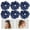 Blue, variant on AUQ Scrunchies for Girls,Full of Glittering Diamonds Ponytail Holders,Mesh, Satin Rope、Black Hair Ties,Style1