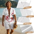 thumbnail image 6 of FOR U DESIGNS Plum Blossom Cat Clouds Print Matchable Couple Outfits Matching Clothes Linen-Look Casual Shirt or Maxi Sleeveless Dress for Beach Parties Travel, 6 of 7