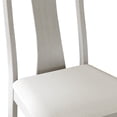 thumbnail image 6 of Castle Place Minimalist Wooden Dining Chair, Set of 2, White, 6 of 8
