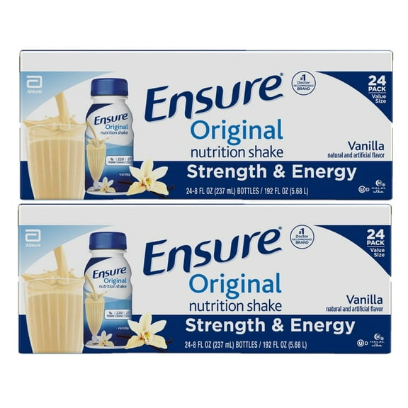 2 Pack | Ensure Original Nutrition Shake, Small Meal Replacement Shake, Vanilla (8 fl. oz., 24 ct.)