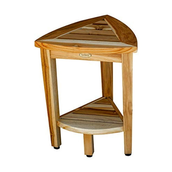 EcoDecors Oasis Shower Stool, Natural